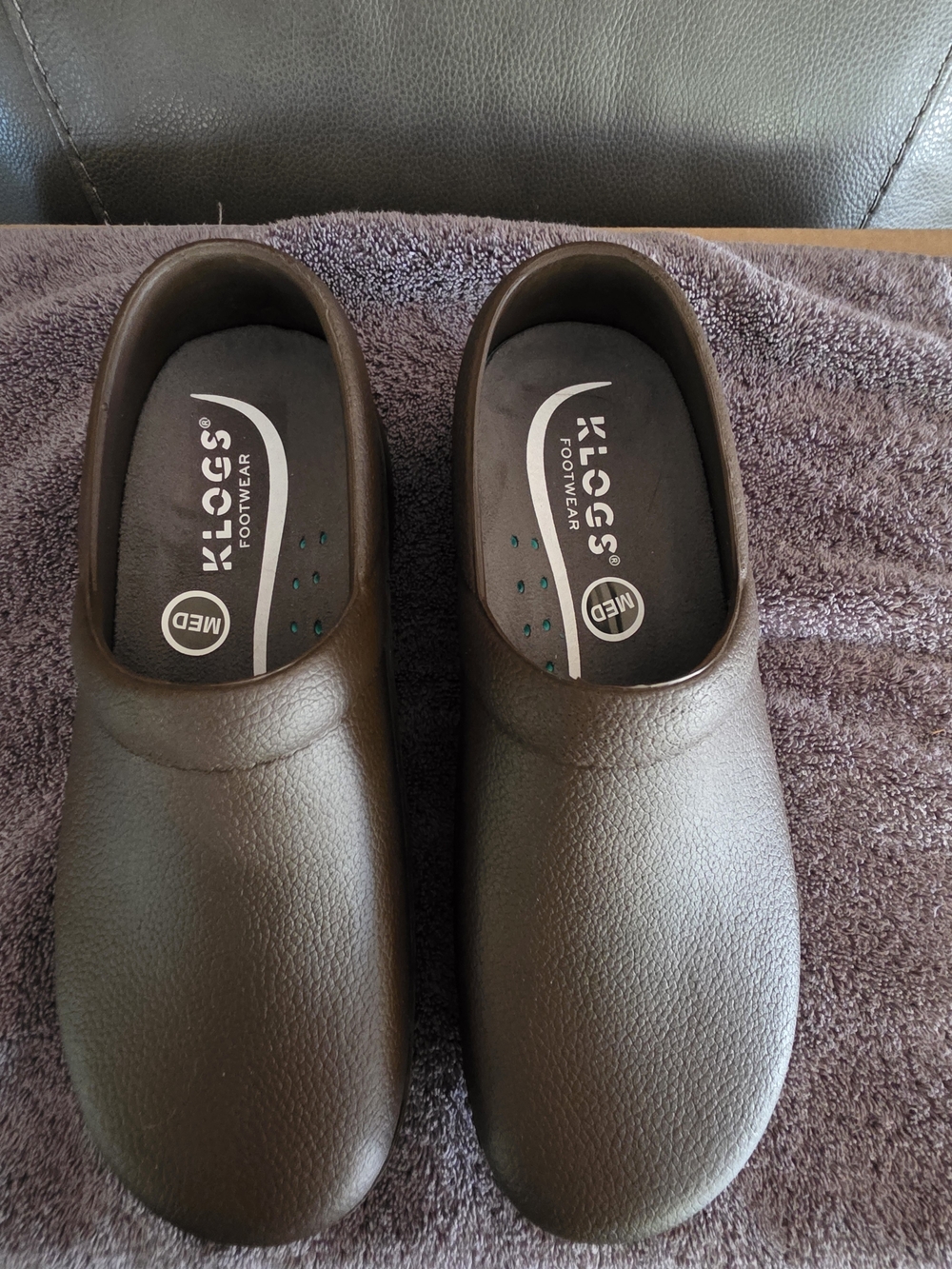 Klogs Women's Slip-On Work Clog in Dark Brown